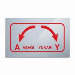 MOTOR YÖN ETİKETİ AŞAĞI YUKARI