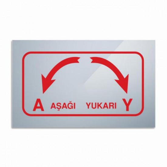 MOTOR YÖN ETİKETİ AŞAĞI YUKARI